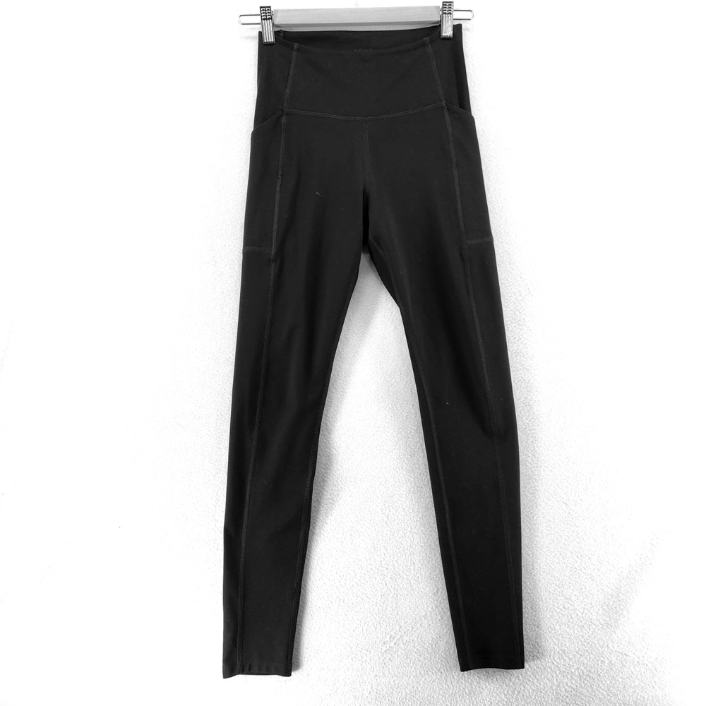 Girlfriend Collective Black High Rise Leggings Stretch Pants Women's Size Small